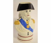 Staffordshire Toby Jug, possibly of Admiral Lord Nelson