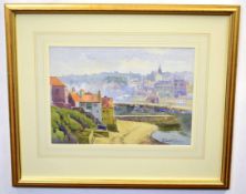 Edward H Simpson, signed watercolour, Whitby, 24 x 34cms