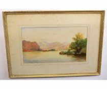 Alec Williams, RHA, signed watercolour, inscribed "Lough Caragh, Kerry", 26 x 46cms