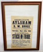 Two Aylsham auction posters for S W Bruce (2)