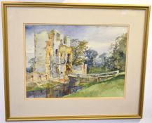 Irene Ogden, signed and dated 80, watercolour, Ruined gatehouse, 34 x 46cms