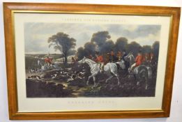 After J F Herring, engraved by J Harris, set of four hand coloured re-strike engravings, "Herring'