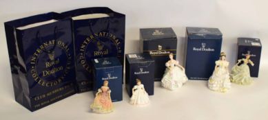 Boxed collection of Royal Doulton ladies quantity in each box