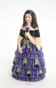 Pottery model of a Spanish lady in a flamenco style dress