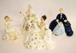 Collection of Royal Doulton figures of ladies in various poses including Laurianne, HN2719 (4)