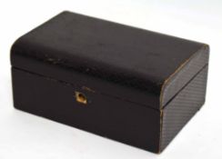 Wooden box and cover, 23cms long