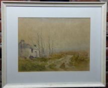 E GRIEG HALL (20TH CENTURY) "Applecross" watercolour, signed lower right 26 x 36cms