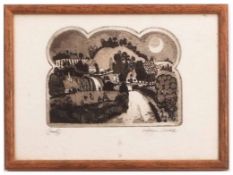 AR GRAHAM CLARKE (born 1941) "Dream again" coloured proof etching, signed in pencil to lower