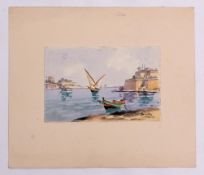 JOSEPH GALEA (1904-1985) Views of Malta two watercolours, both signed lower right 11 x 16cms and