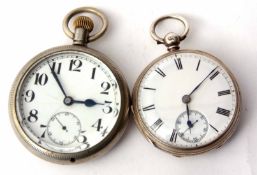 Mixed Lot: third quarter of 19th century silver cased open face lever watch, W Edgar - 12 Pont