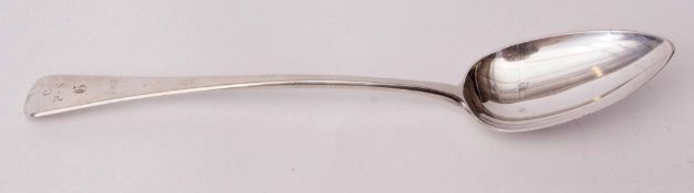 George III Old English basting spoon, initialled, length 30 1/2cms, weight approx 121gms, London