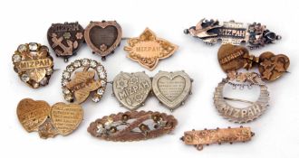 Collection of vintage Mizpah brooches, (11)