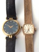 Mixed Lot: last quarter of 20th century 9ct gold ladies wristwatch, Mondia, the 17 jewel movement to