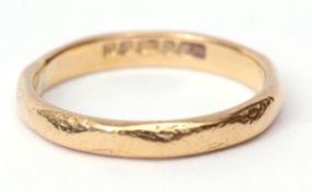 22ct gold wedding ring, hallmarked Birmingham 1955, 3.7gms, size N