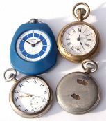 Mixed Lot: four various base metal and other keyless watches including one digital example,