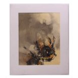 AR LOUISE ELVIN (CONTEMPORARY) Bees mono-print, signed in pencil to lower left image 56 x 44cms,