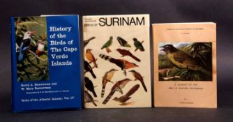 DAVID A AND W MARY BANNERMAN: HISTORY OF BIRDS OF THE CAPE VERDE ISLANDS, illustrated D M Reid-Henry