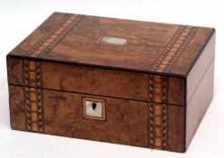 Marquetry box, late 19th/early 20th century