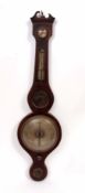 Second half of 19th century mahogany and boxwood line inlaid five-dial wheel barometer, B Biola -