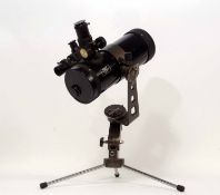 Late 20th century Tasco telescope 302132, D=3 inch F= 70mm and mounted on a universal tripod