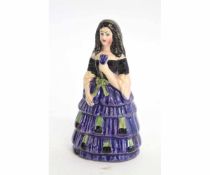 Pottery model of a Spanish lady in a flamenco style dress