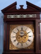 Mid-19th century mahogany cased 8-day longcase clock, Houghton - Chorley, the hood with