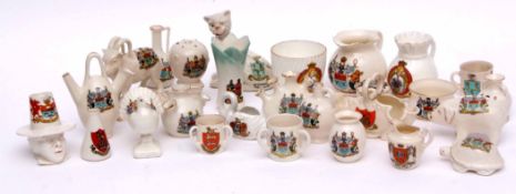 Collection of Goss and heraldic china