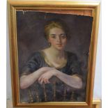 Daniel Pender Davidson, signed top right, oil on canvas, "La Petite Marquise", see label verso, 68 x