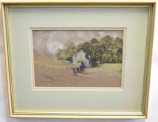 Brian Irving, signed and dated '84, watercolour on brown paper, "Near Litton", 16 x 23cms