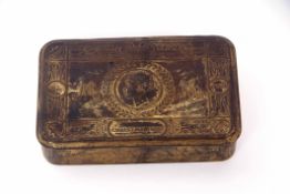 Princess Mary Christmas 1914 tin (hinge a/f) together with a flint arrow head and a further