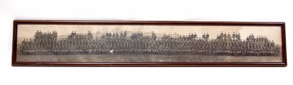 WWI period panoramic photograph depicting "Catford Sub-Depot MTASC, 1916" depicting the entire