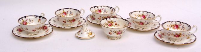 Cauldron part tea set comprising six cups and saucers