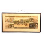 After T F Richards, chromolithograph, "Widdecombe Fair", 23 x 56cms