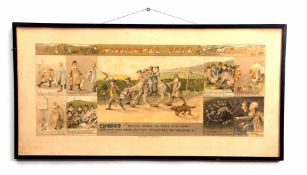 After T F Richards, chromolithograph, "Widdecombe Fair", 23 x 56cms