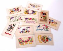 Mixed Lot: twelve various First War period silk and embossed card postcards (12)