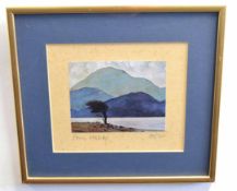 Paul Henry, signed in pencil to margin, limited edition (185/300) coloured print, Irish landscape,