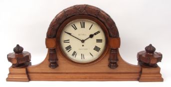 Mid-19th century mahogany cased installation fusee timepiece, Bethell - Thetford, the arched case