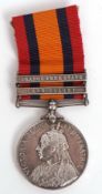 UK, Queens South Africa medal, 3rd type, with two clasps for Cape Colony, Orange Free State,