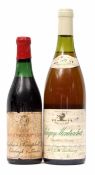 Puligny-Montrachet 1985, 1 bottle and Beaujolais Superieur 1959 (Cockburn and Campbell), 1 half