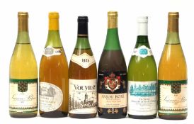 Vouvray la Roche 1983, Saumur Blanc 1985 2 bottles, Sauvignon Touraine 1987 1 bottle, Muscadet
