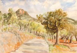 AR PAUL LUCIEN MAZE (1887-1979) French landscape watercolour, signed lower right 52 x 73cms