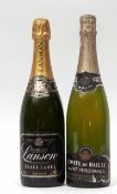 Lansons Champagne NV, 1 bottle, Comte de Bailly sparkling NV, 1 bottle (2 bottles in all)