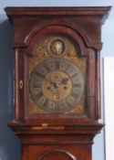 Late 18th century walnut cased 8-day longcase clock, John Burputt - London, the case with arched