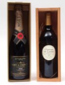 Moet & Chandon Millesime Blanc Champagne 1996, 1 bottle (boxed and sealed), Chateau de Lorme 1995, 1