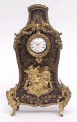 Early 19th century French pocket watch stand, modelled in the form of a French boule bracket clock