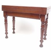 Early English bagatelle mahogany parlour games table constructed from mahogany of rectangular form