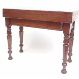 Early English bagatelle mahogany parlour games table constructed from mahogany of rectangular form