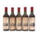 Chateau Giscours Margaux 1961, 5 half bottles