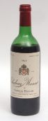 Chateau Musar 1977 (Gaston Hochar), level at lower shoulder