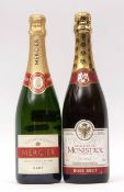 Mercier Champagne NV, 1 bottle, Marques de Monistrol Cava Rose, 1 bottle (2 bottles in all)